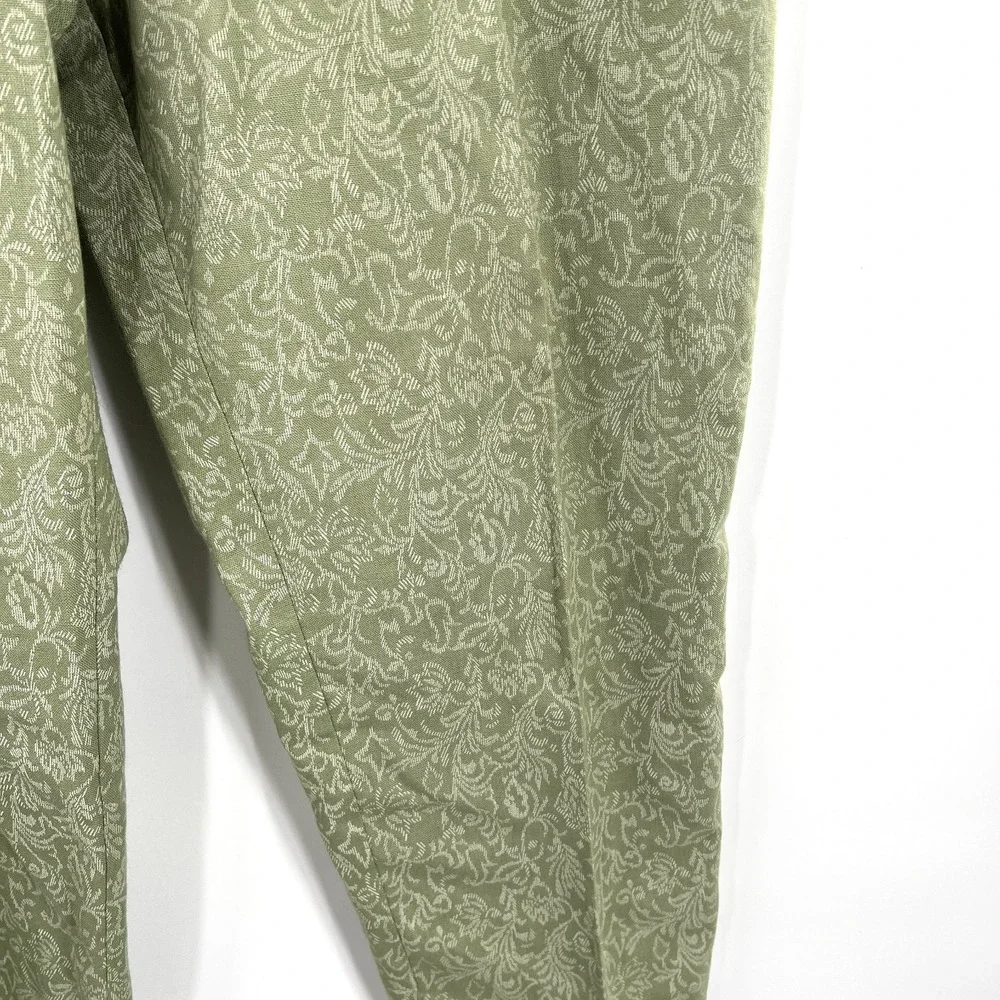 Vintage Villager paisley jacquard brocade high rise pleated cottagecore pants 16